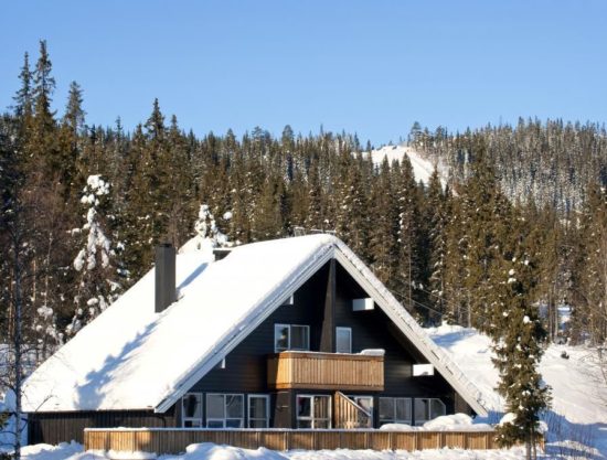 fasade vinter, leilighet i Trysil til leie, Trysil Alpin 42A